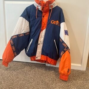 Pro Player Blue and Orange Varsity Jacket